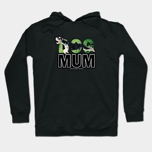 DOG MUM - Schnauzer oil painting word art Hoodie